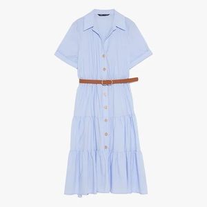Zara Belted Shirtdress